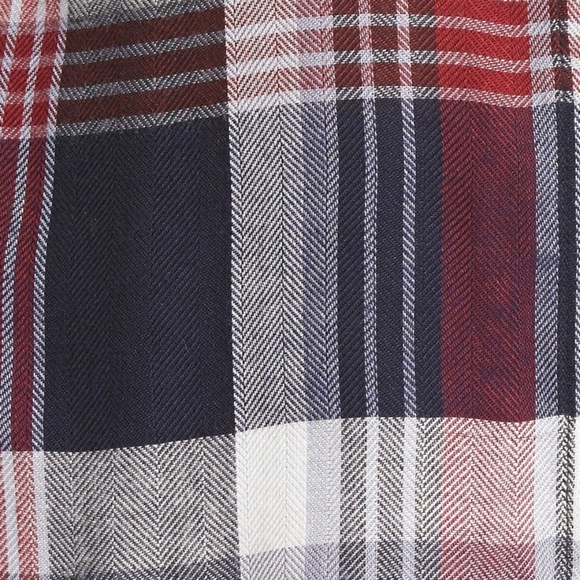 Sam Edelman 'Riley' Lace Back Plaid Shirt - Picture 3 of 8